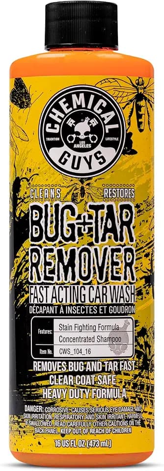 Chemical Guys, Bug & Tar Remover, Fast-Acting Pre-Wash for Paint, 16 oz