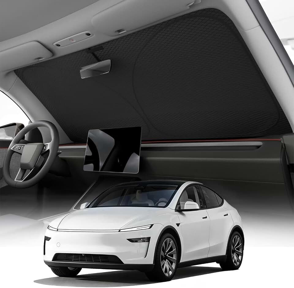 REEVAA Windshield Sun Shade for Tesla Model Y/YL (2026-2020)