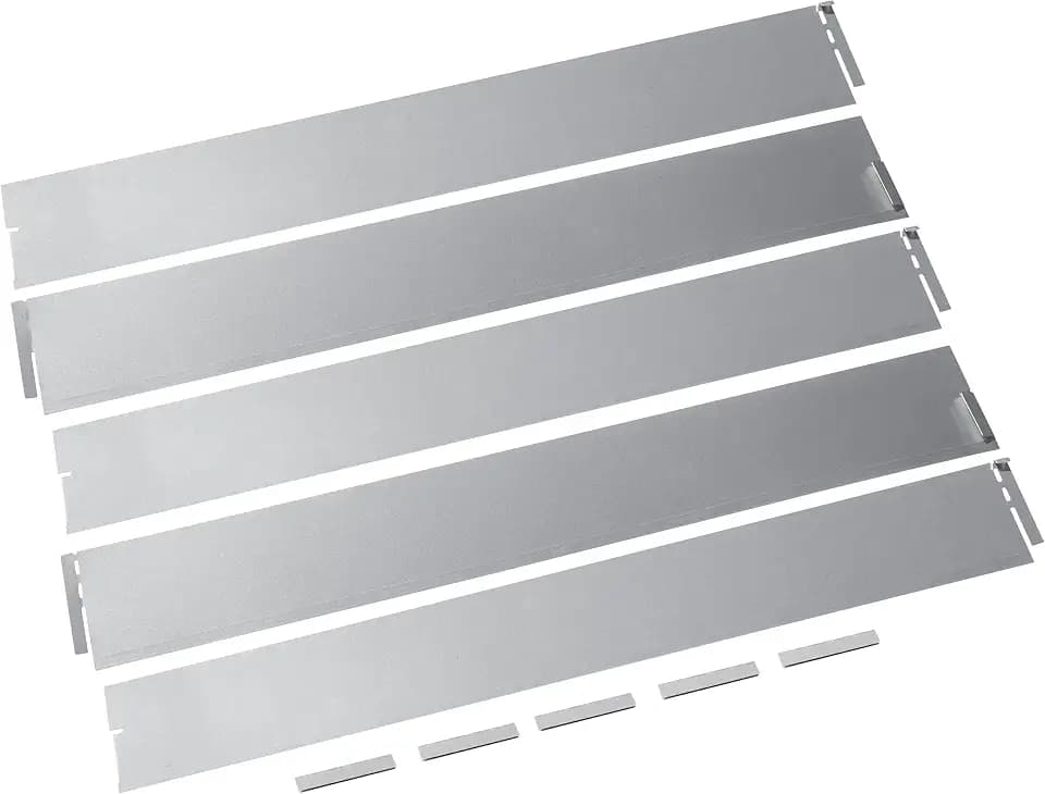 Meister Rasenkante - 5 Stk - 1 m lang - 13 cm hoch - Verzinkter Stahl - Einfache Steckmontage - Formbar und langlebig, Ideal zur Beetbegrenzung und Wurzelsperre, Beeteinfassung, Beetumrandung, 9957600