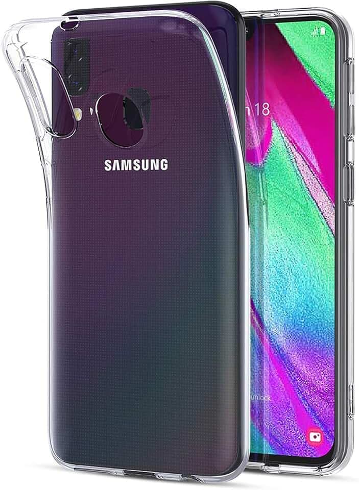 NEW'C für Samsung Galaxy A40 Hülle Case Transparent TPU Stoßfest