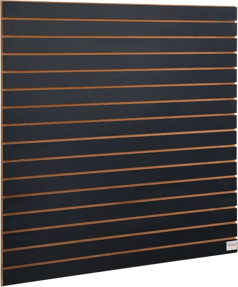 VEVOR 2er-Set Wandpanel Werkzeugwand 129,1x129,1cm Wandpaneel MDF Werkzeughalter Organizer, Lamellenwand Slatwall Stecktafel Pegboard Wandhalterung Ideal für Werkstatt Lager Keller Werkbank Garage