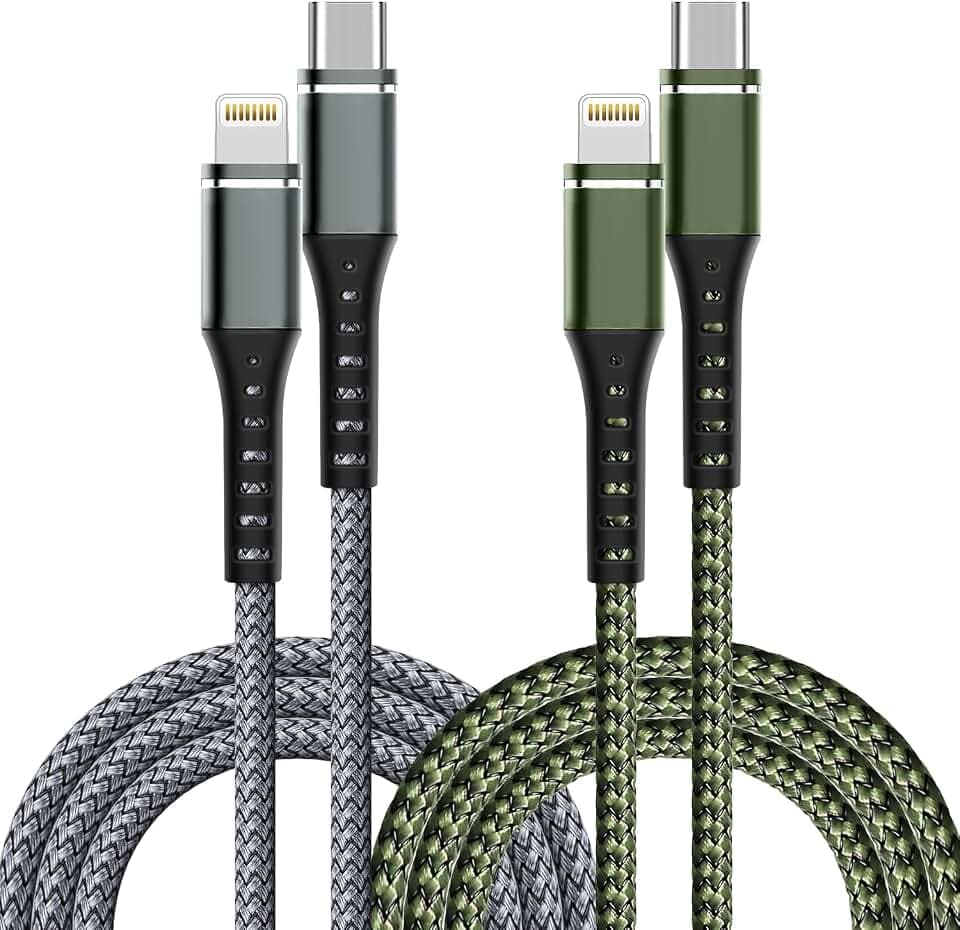 USB C to Lightning Cable, 2 Pack 3FT [Apple MFi Certified] Fast Charging