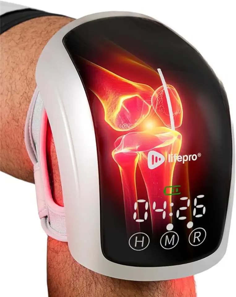 LifePro Biorecover Pro Knee Massager with Heat and Red Light Therapy