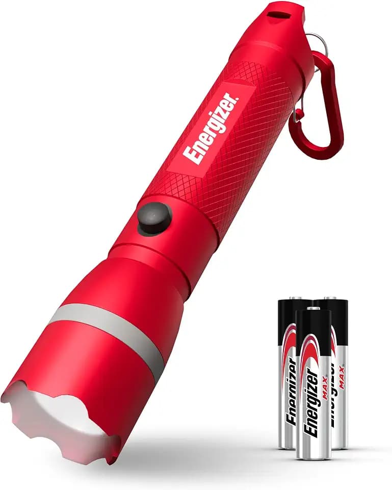 Energizer R-300 LED Flashlight, Water Resistant Flash Light, Red Flashlight