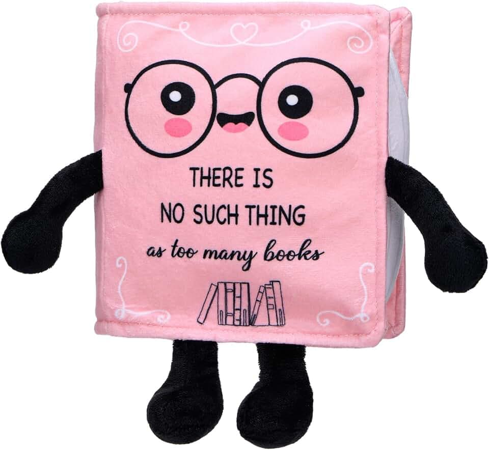 Book Plush Stuffed Gift for Reader,Pink,No Such Thing