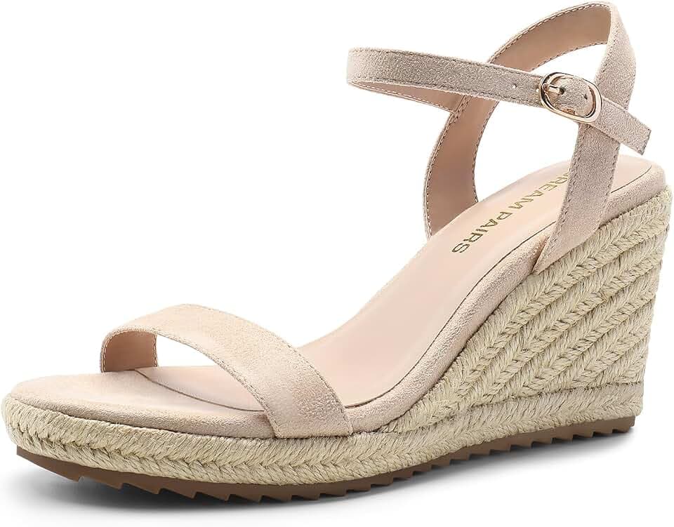 DREAM PAIRS Women's Espadrilles Wedge Sandals for Women