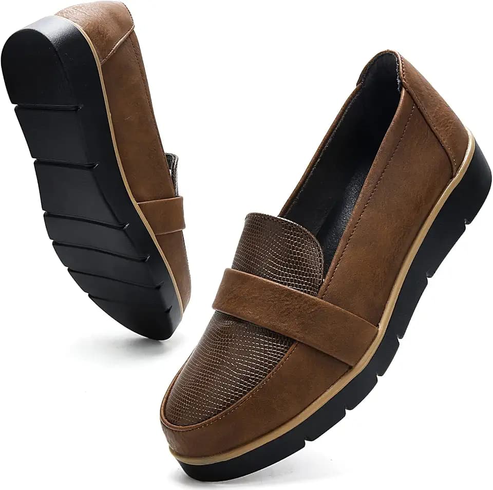 UZB Slip On Loafers for Womens Business Casual Shoes