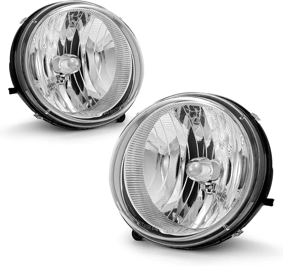 Suitable for 2005 2006 2007 Jeep Liberty Replacement Headlight Compatible with 05 06 07 Halogen Headlight Passenger and Driver Side（W/O Bulbs）