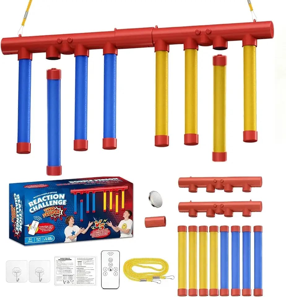 Reflex Drop Sticks Challenge Game with 3 Adjustable Speed Modes
