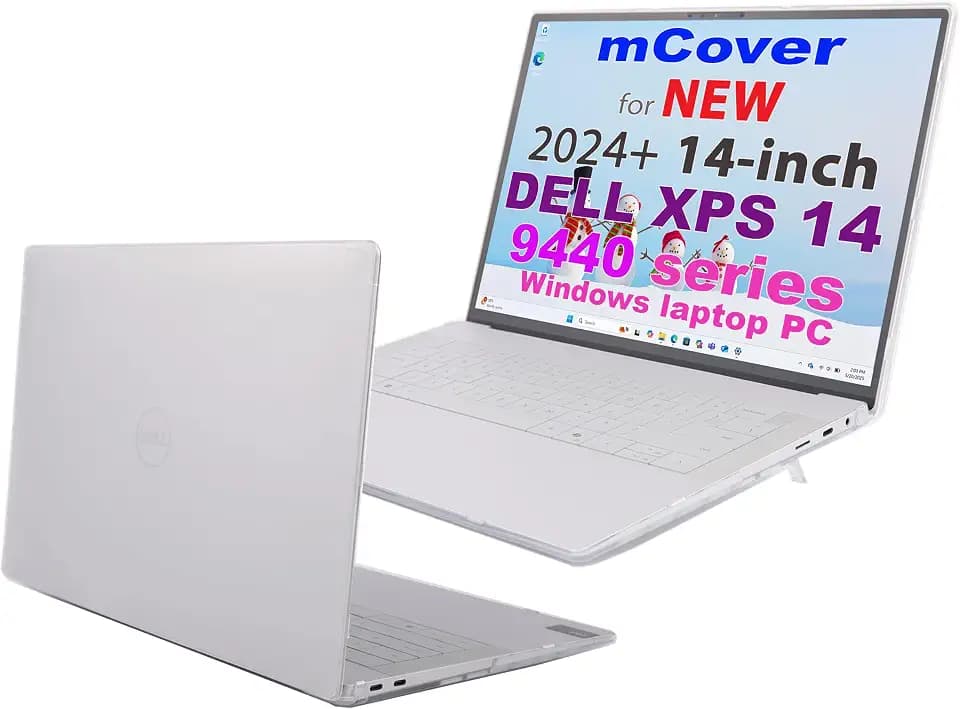 mCover Case ONLY Compatible for 2024 or Later 14.5" Dell XPS 14 9440 and DELL 14 Premium DA14250 Series non-2-in-1 Traditional Windows Notebook Computers (NOT Fitting Other Dell Models) - Clear