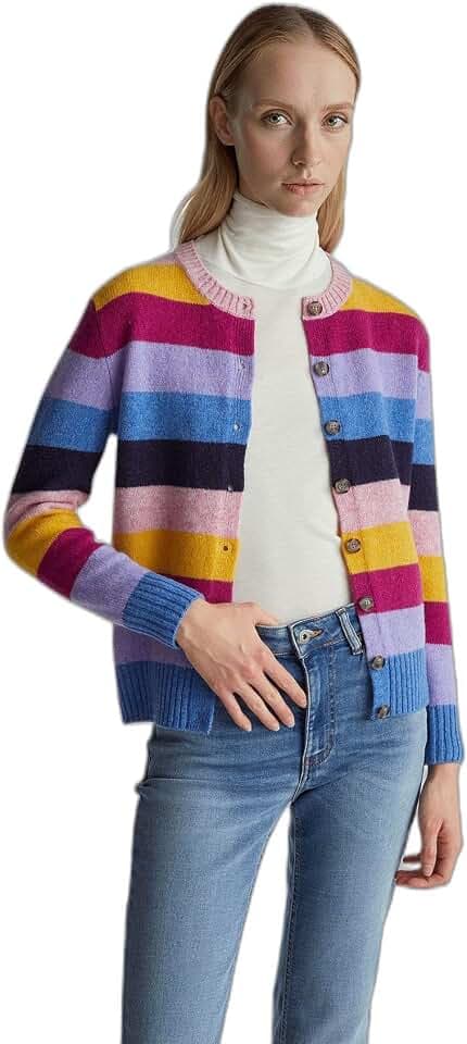 United Colors of Benetton Damen Maglia Coreana M/L 103me5014 Strickjacke