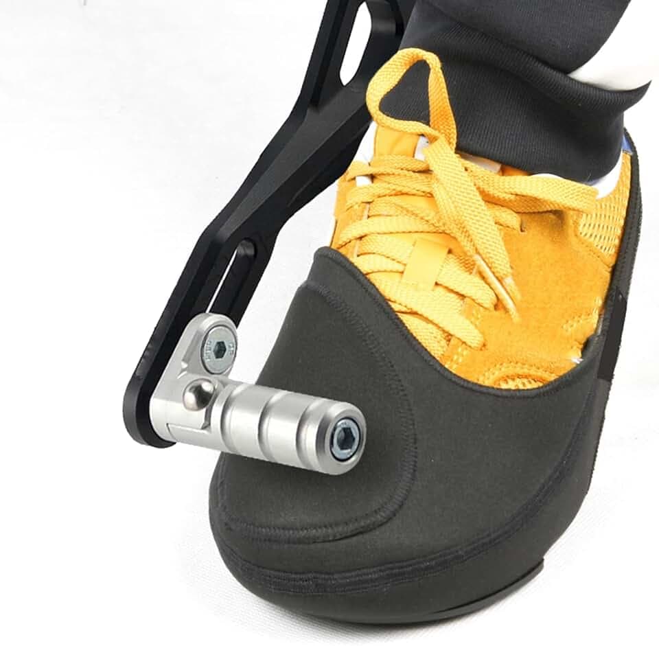 DASH Motorradschuhschutz - Schalthebelschutz für Motorräder - Neoprenschuhschutz - Schutz vor Flecken - Einheitsgröße einstellbar - Farbe: Schwarz