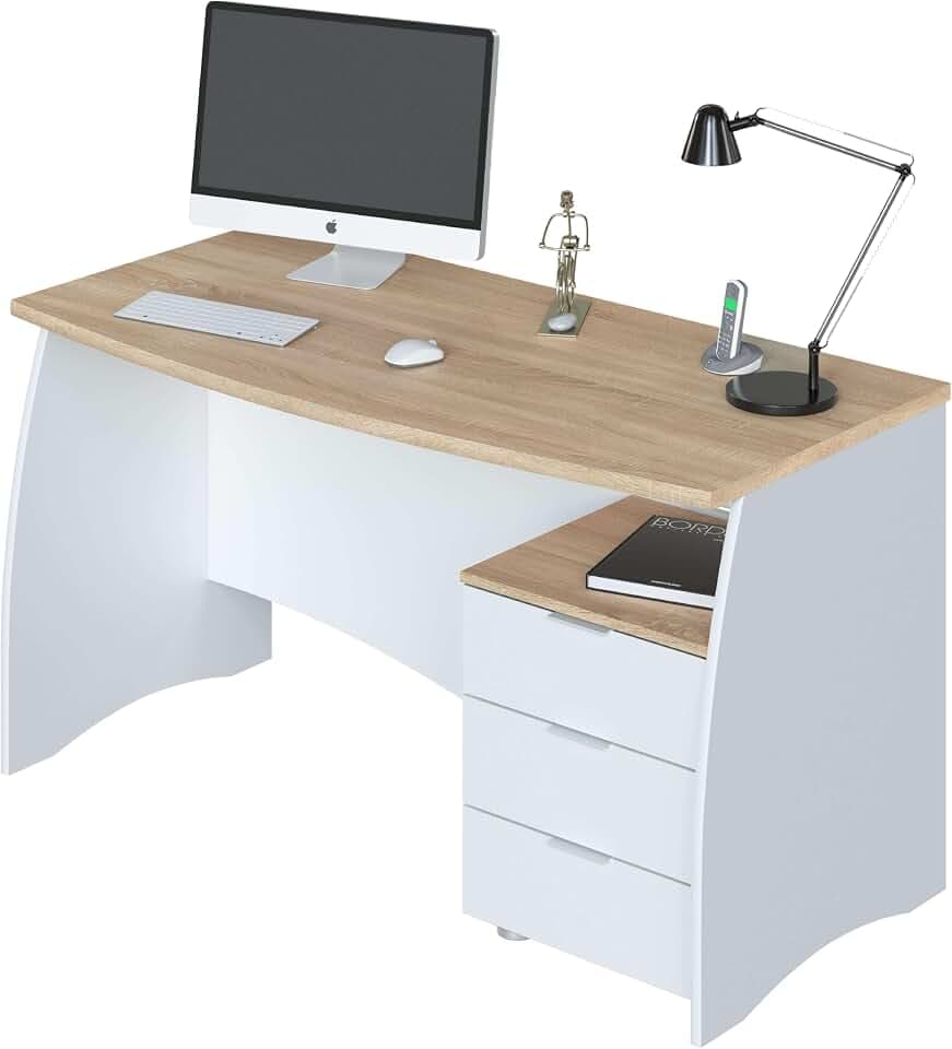 Habitdesign Schreibtisch mit Schubladen Estil