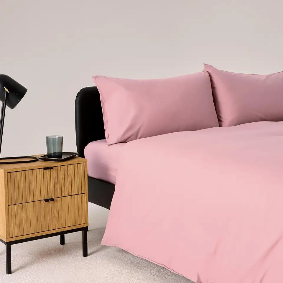 Bassetti Bettwäsche-Set für Doppelbett, Puder, 100% Baumwolle, 250 x 200 cm