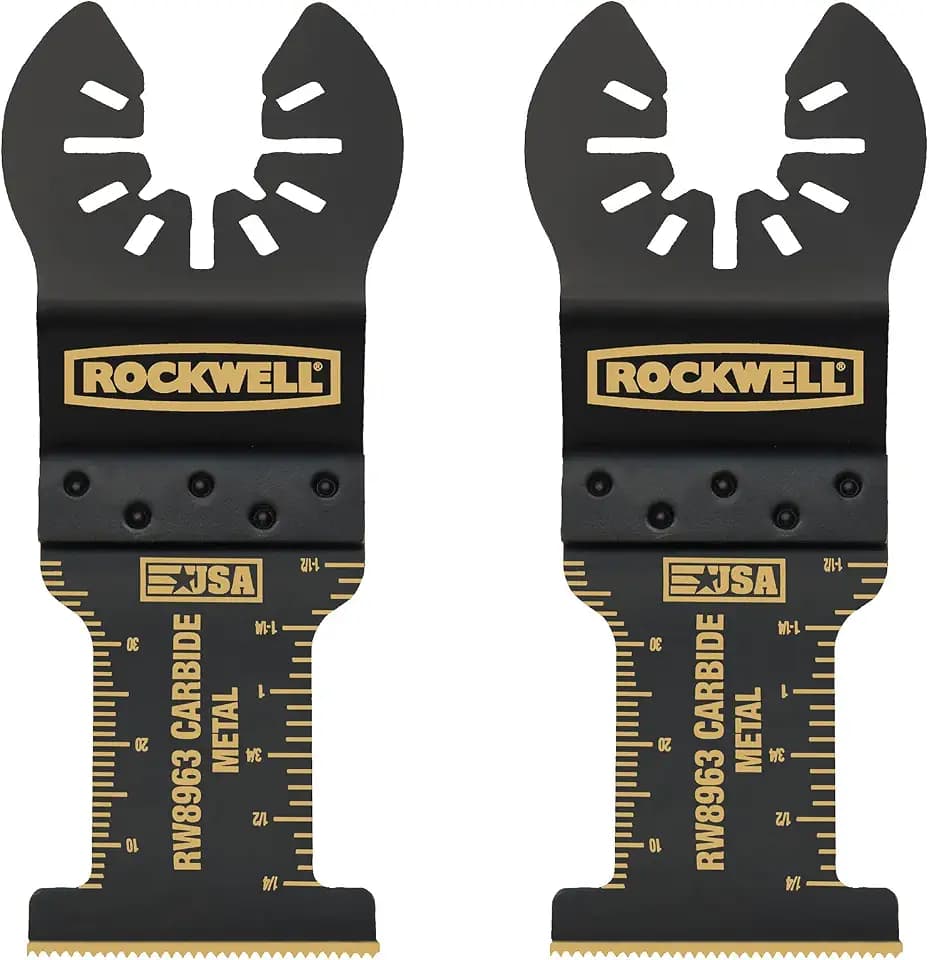 Rockwell RW8963.2 Tools Sonicrafter Oscillating Multitool Extended Life Carbide End Cut Blade (2 Pack), 1-3/8"