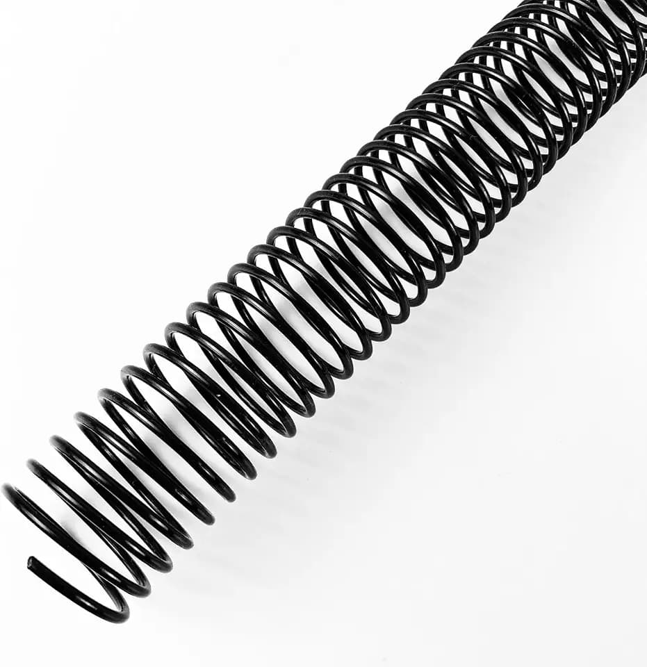 Binditek Plastic Spiral Binding Coils, 32 mm, 4:1 Pitch, Black, 50 Pack