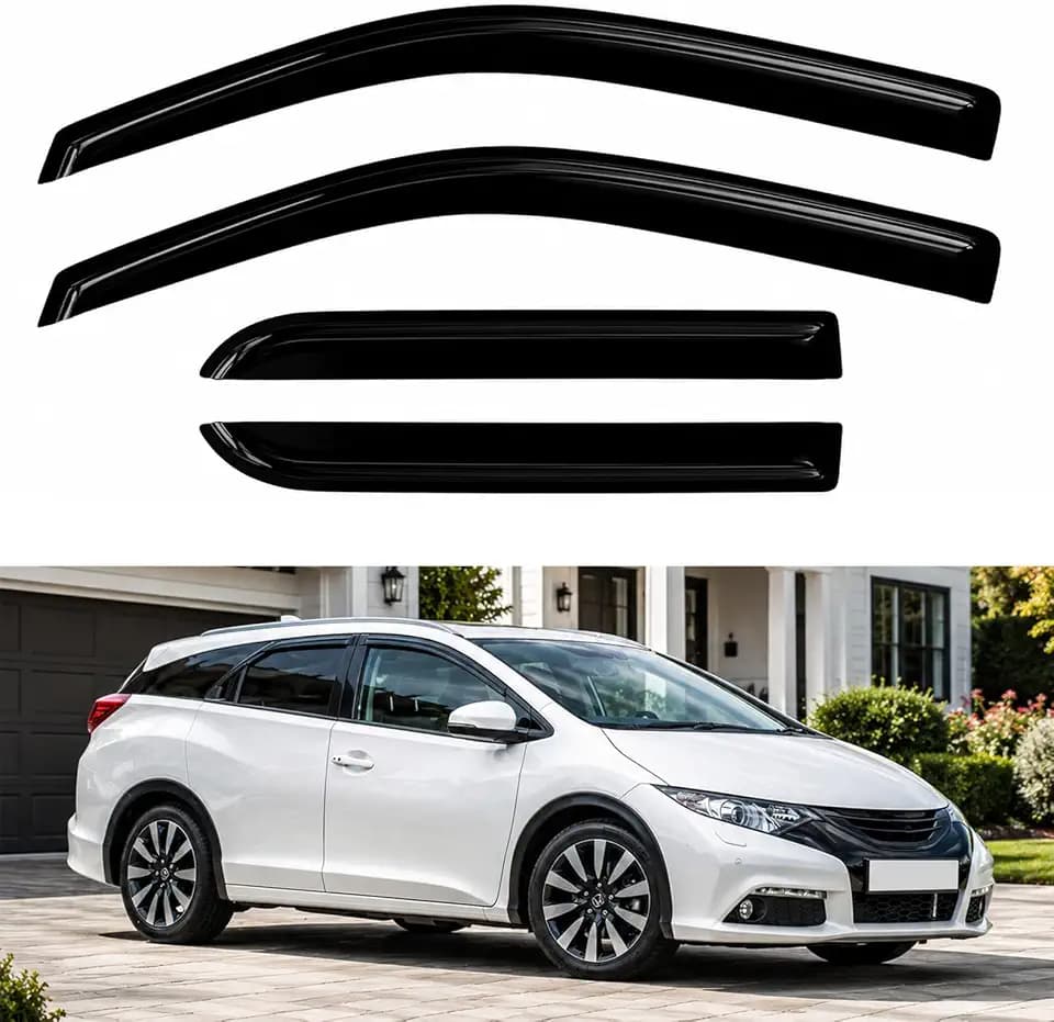 4PC Rain Guards for 2012-2015 Honda Civic Sedan Window Visors