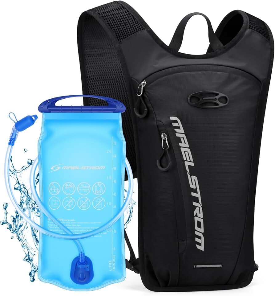 Maelstrom Hydration Backpack with 2L Water Bladder,Lightweight Running Vest