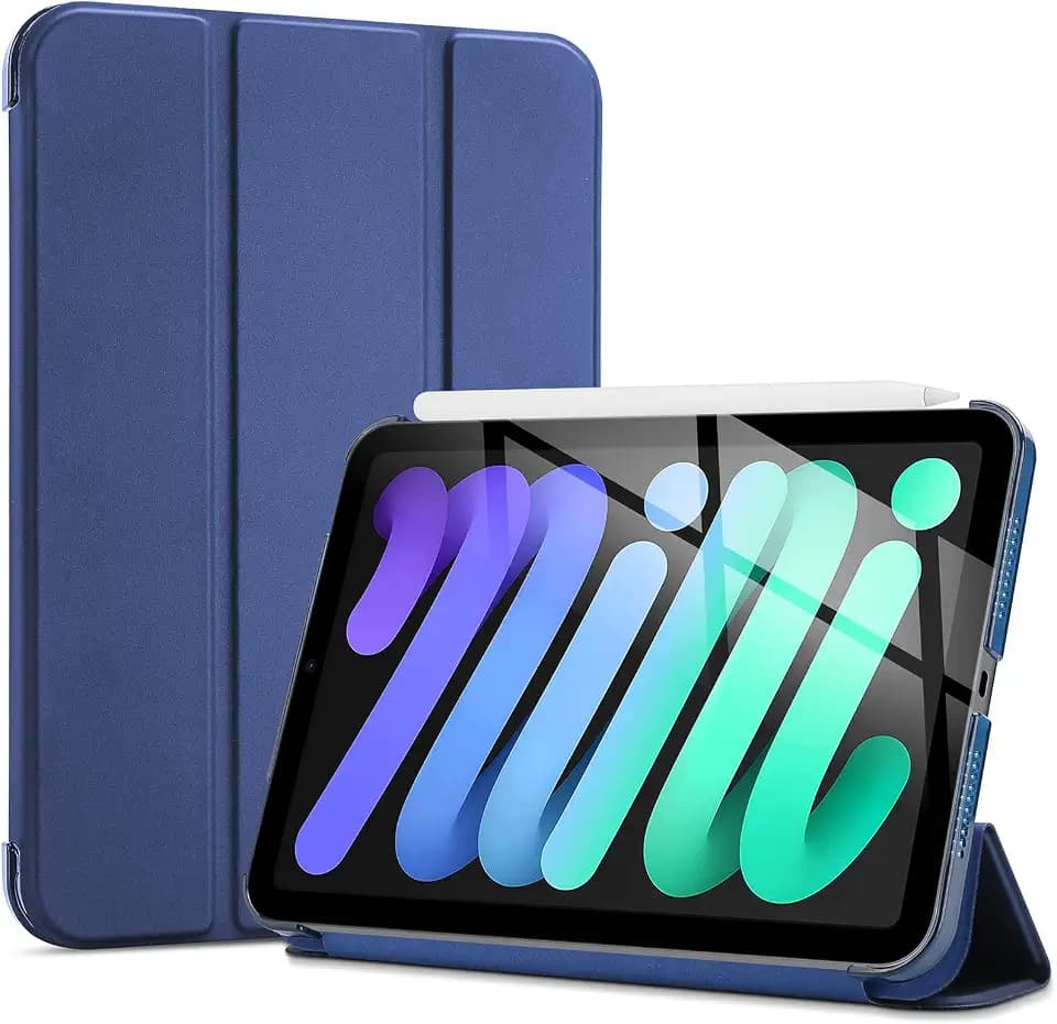 ProCase Smart Case for iPad mini 7 A17 Pro 2024/Mini 6 2021 8.3" -Navy