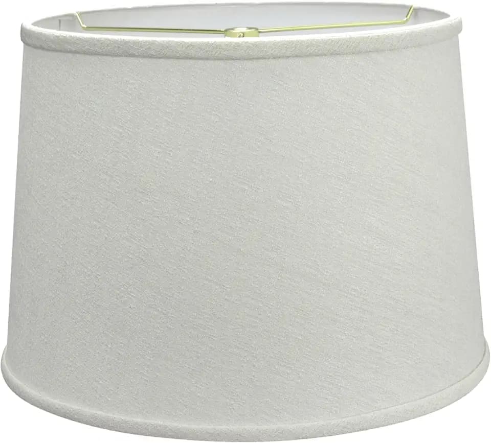 Aspen Creative 32320 Transitional Hardback Empire Shaped Spider Construction Lamp Shade in Off White, 12" Top x 14" Bottom x 10" Slant Height
