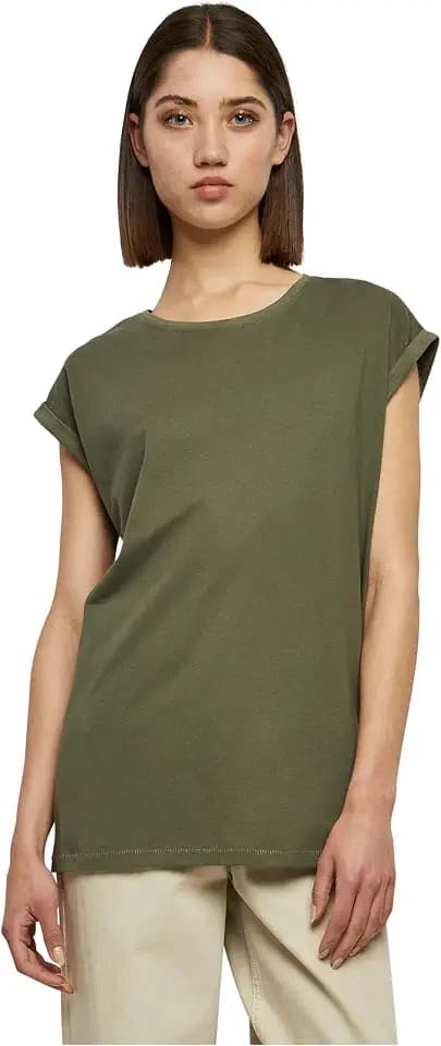 Urban Classics Ladies Extended Shoulder Tee Frauen T-Shirt lila