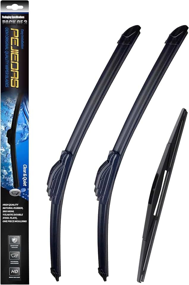 3X OEM Front Rear Wiper Blades for the 2016-2022 Honda Pilot