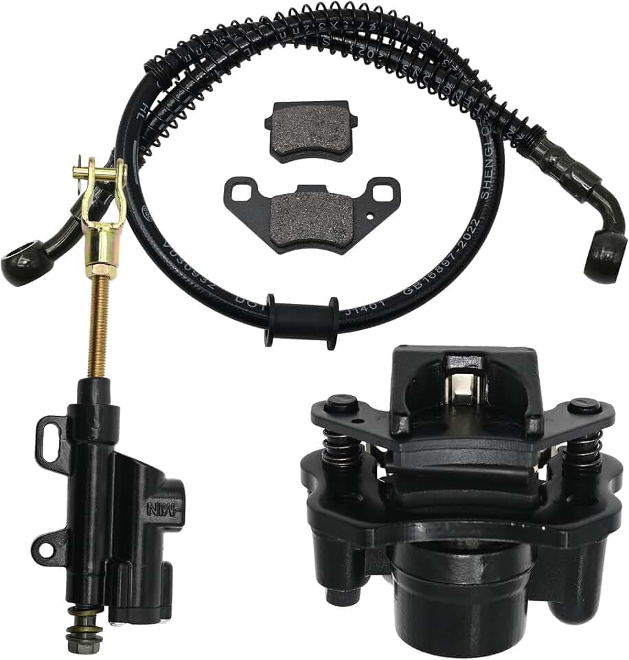 SYOWADA Rear Disc Brake Master Cylinder Caliper Assembly Replacement for TaoTao Coolster 110cc 125cc Chinese ATV 50cc 70cc 90cc Kazuma Baja Yamoto Coolsport Buyang Icebear