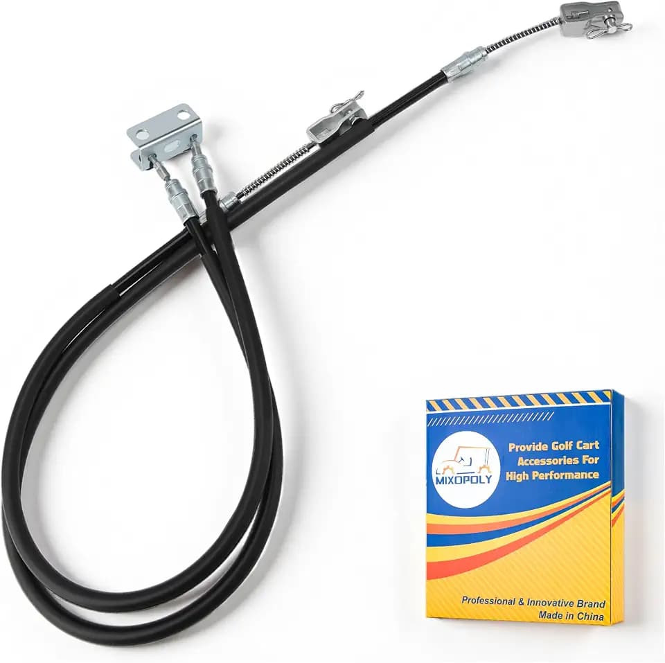 Golf Cart Brake Cable Kit 70969-G03 for EZGO TXT/Medalist 1994-up, Passenger and Drive Side Brake Cables, Replace OEM 70716-G03 70273-G03
