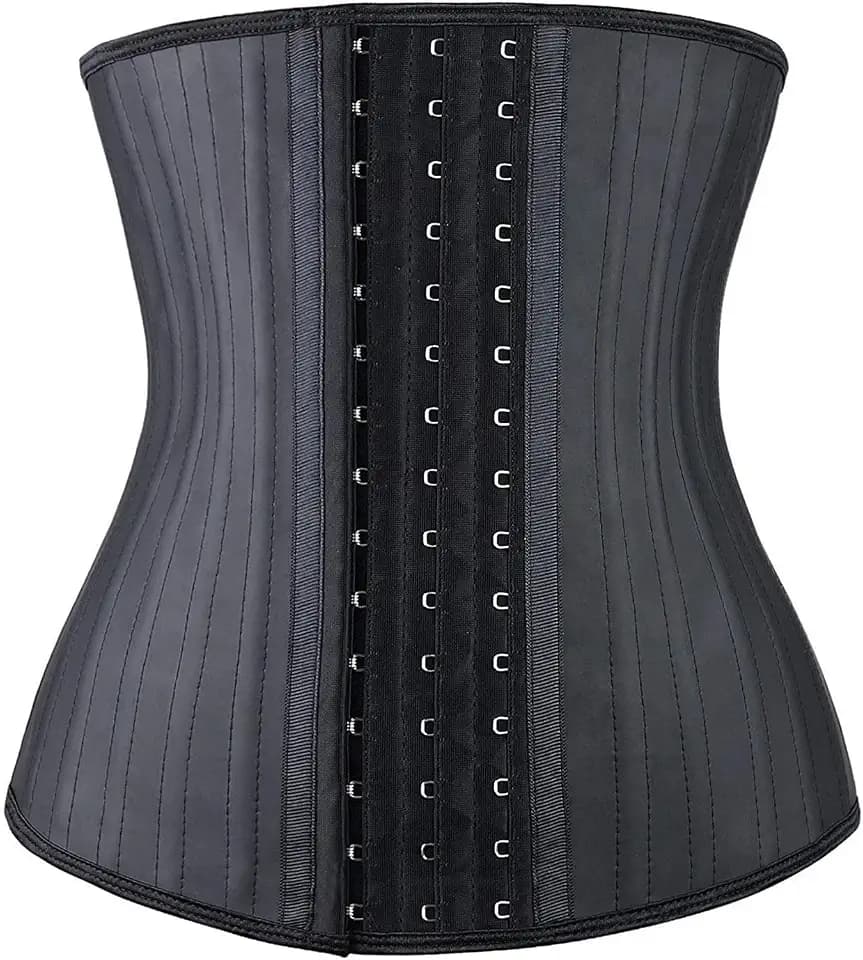 YIANNA Korsett Damen Bauchweg Stark Formend Latex Waist Trainer Corset Body Shaper Corsage Shapewear Taillenformer