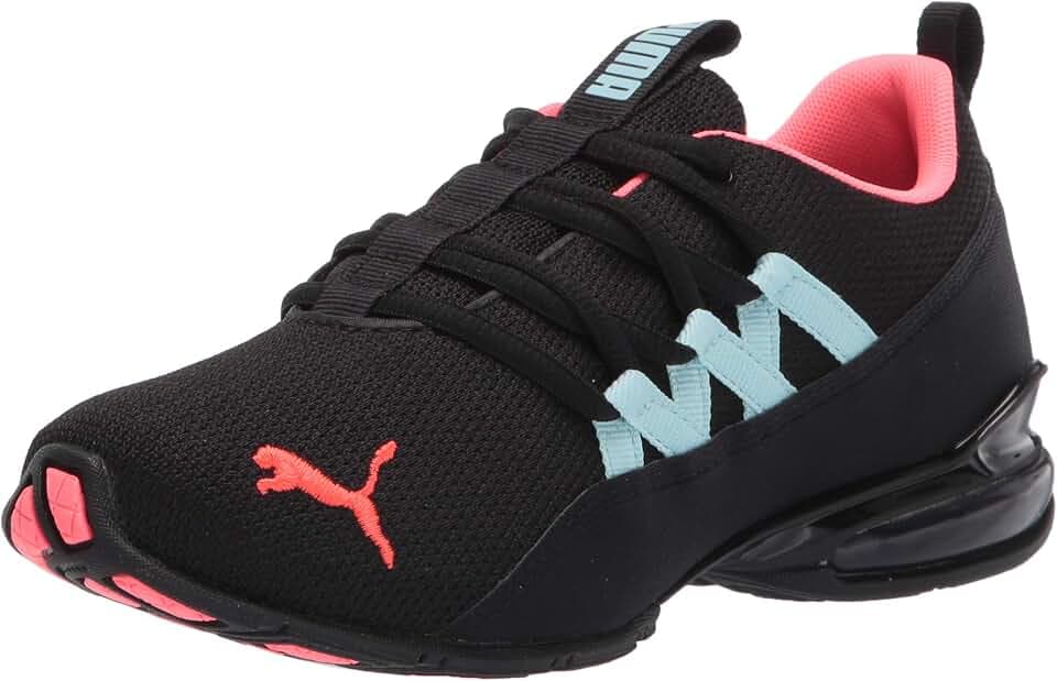 Puma Damen Riaze Prowl Laufschuh, Black-Ignite pink-aquamarin, 38.5 EU