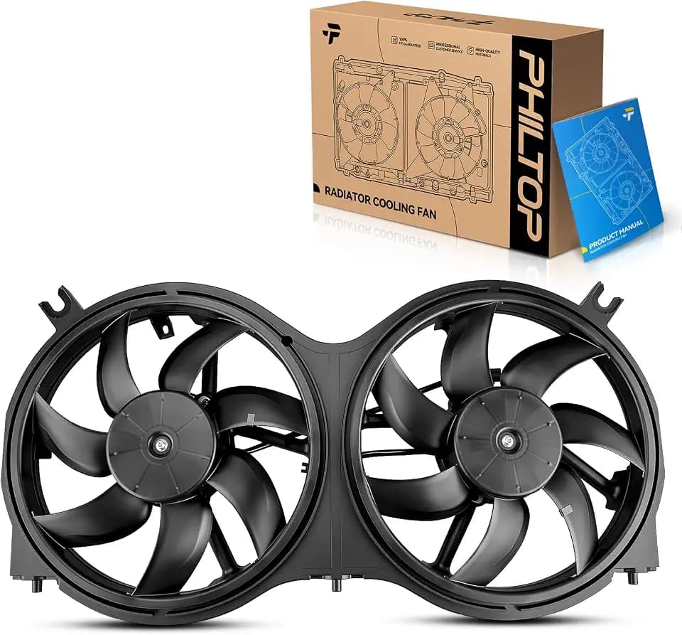 PHILTOP Engine Cooling Radiator Fan Assembly for Infiniti JX35 2013