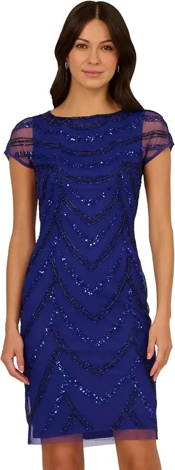 Adrianna Papell Women's Beaded Cocktail Dress