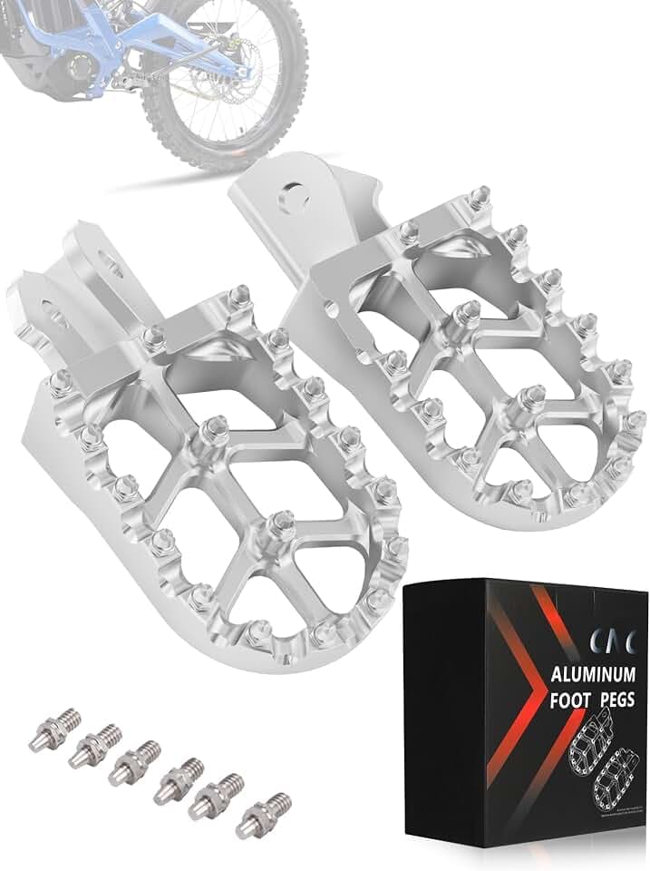 JFG RACING Electric Dirt Bike Foot Pegs for Surron Light Bee X/E Ride Pro