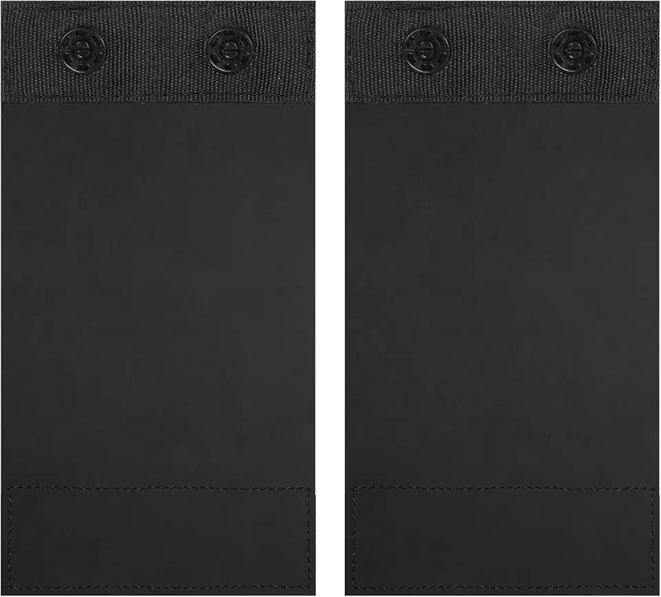 Body Damen verlängerndes, weiches und komfortables Design mit Druckknöpfen | Fügt enger Kleidung mehr Länge hinzu | Abnehmbar und waschbar (schwarz, Zwei Knöpfe)