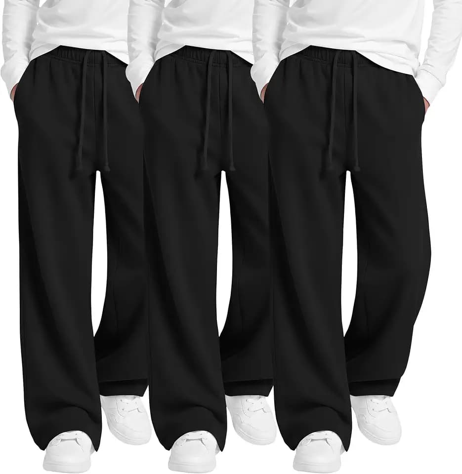 3 Pack Boys Sweatpants Teen Kid Pull On Pants 14-16Y