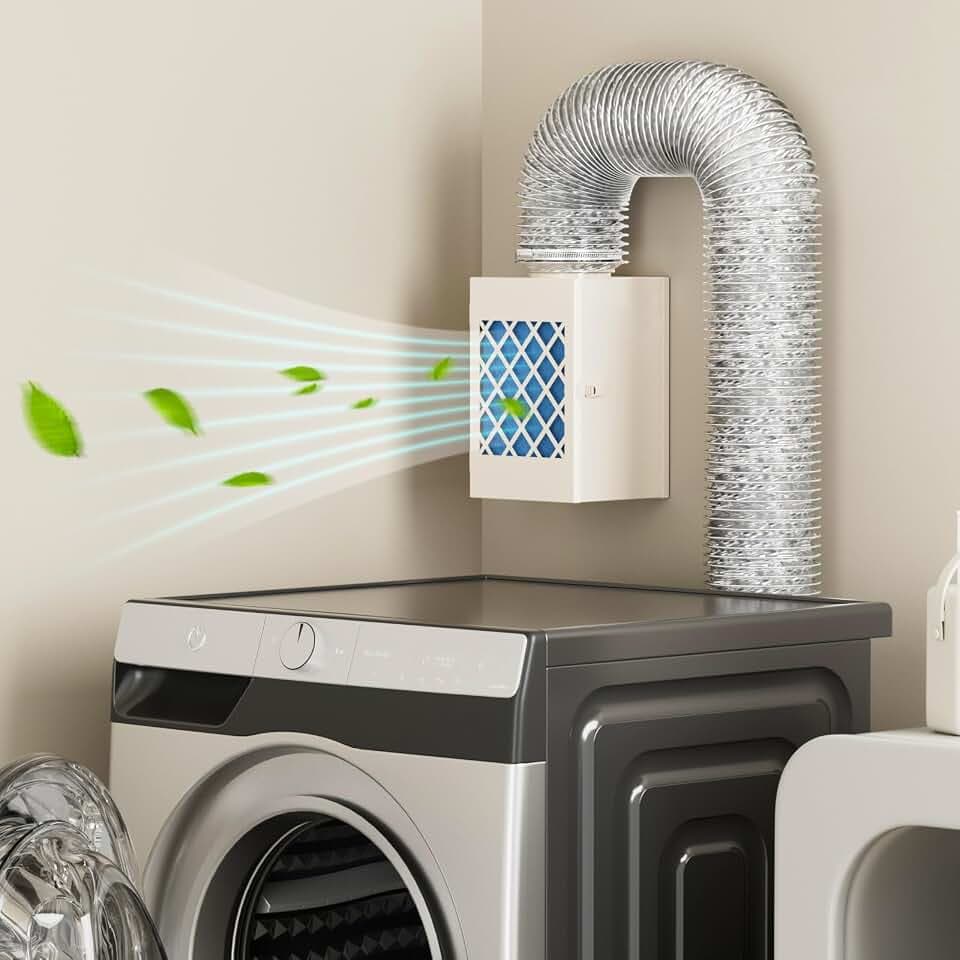HG Power Metal Indoor Dryer Vent Kit, Dryer Vent Box, Safety Vent Flap