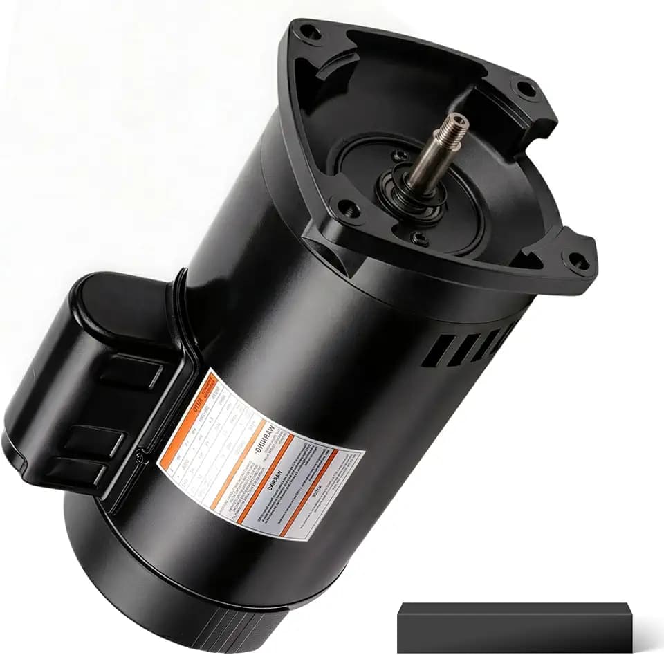 USQ1202 2 HP Pool Pump Motor, 48Y Square Flange, 115/230V