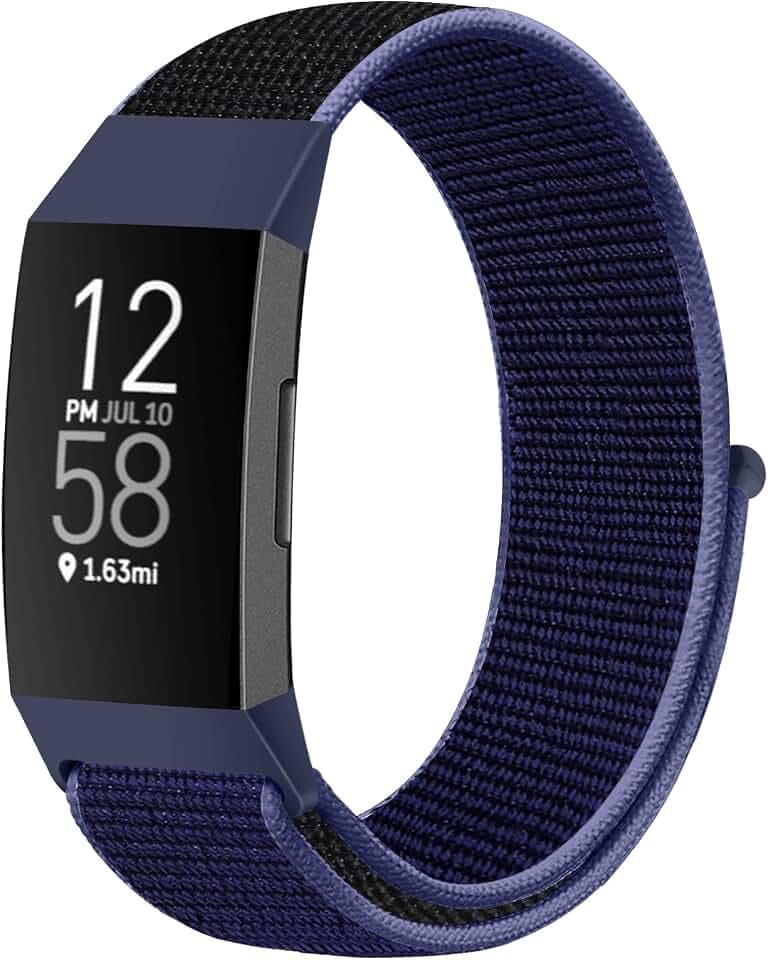 Runostrich Nylon Armband Kompatibel mit Fitbit Charge 4/Charge 3/SE, weiches Ersatzarmband atmungsaktives Sportarmband mit Uhrenarmbänder für Damen Herren
