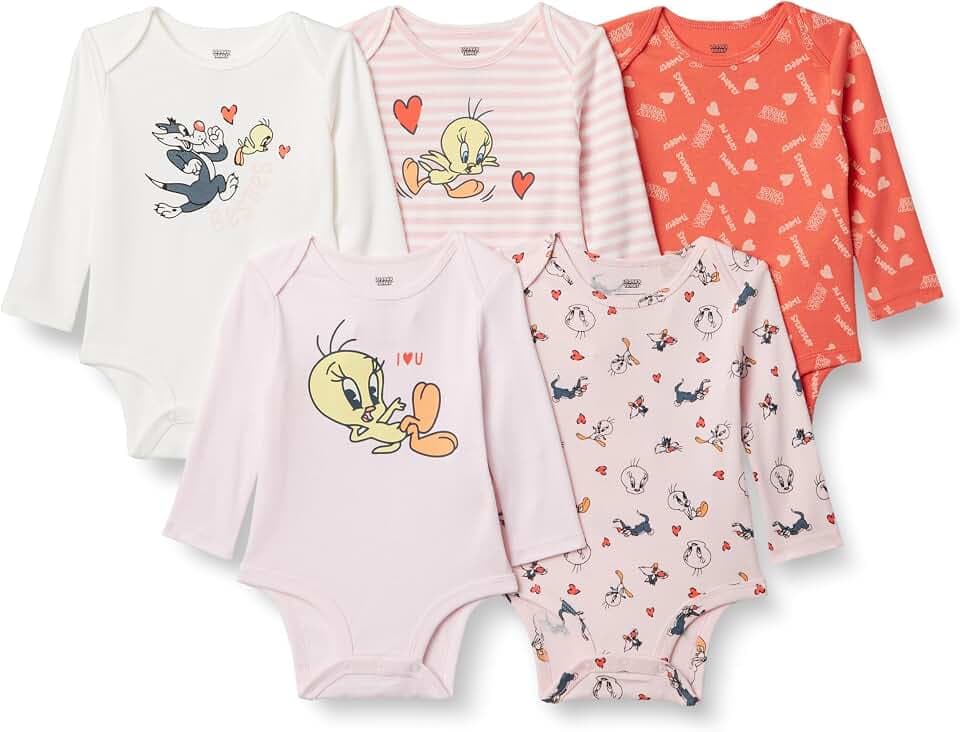 Amazon Essentials Unisex Baby Langärmelige Bodys