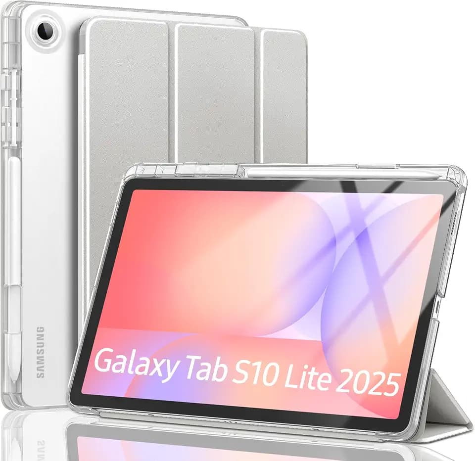 MoKo Case for Samsung Galaxy Tab S10 Lite 10.9 Inch 2025, Silver