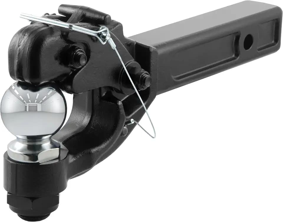 CURT 48006 Ball and Pintle Hitch, 2-5/16" Ball for 2" Receivers