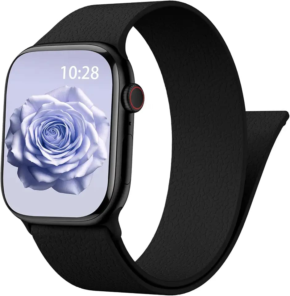 Magnetic Silicone Band for Apple Watch Bands 38mm 40mm 41mm 42mm Women Men