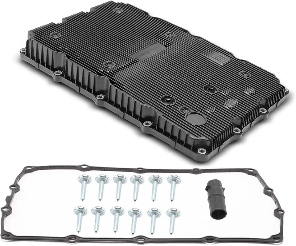 A-Premium Transmission Oil Pan with Drain Plug