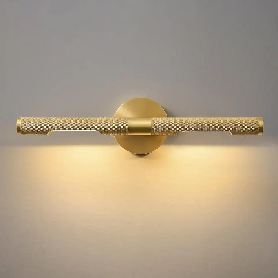Museum Picture Light - Gold Brass 19 In Long Dimmable Hardwired Wall Sconce