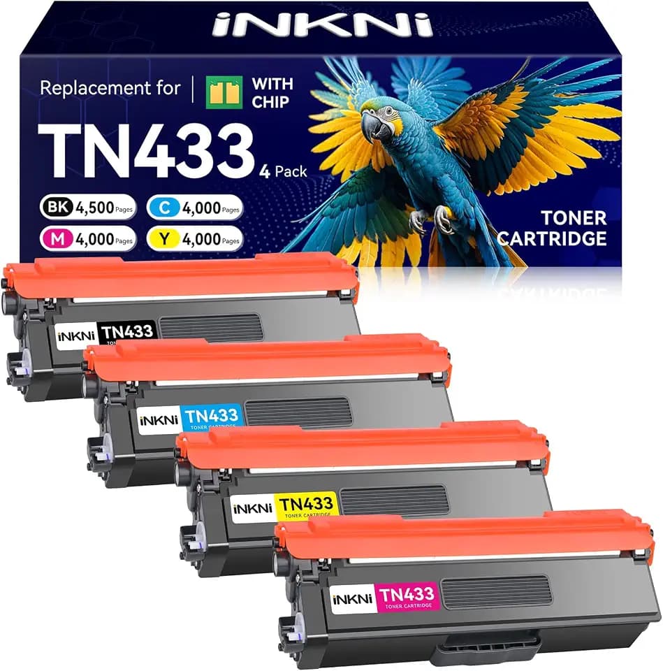 TN433 TN-433 Toner Cartridge Compatible for Brother TN 433 TN-431 BK/C/M/Y