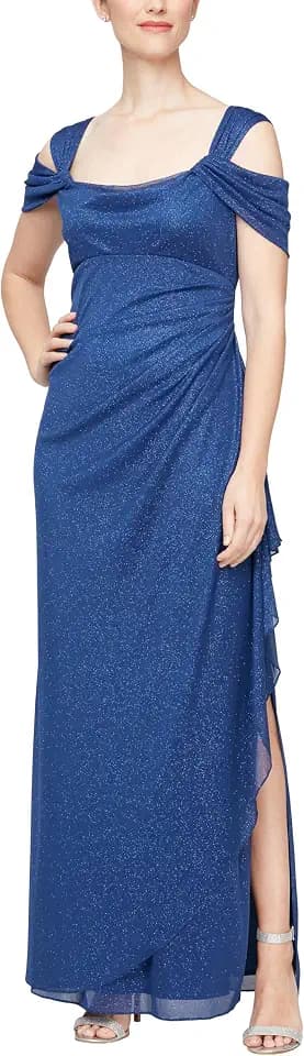 Sparkling Mesh Gown by Alex Evenings