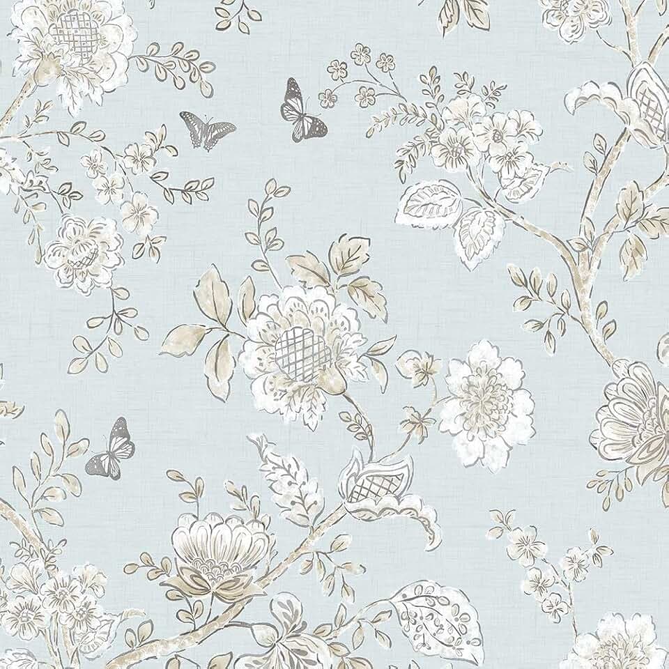 Butterfly Toile Wallpaper