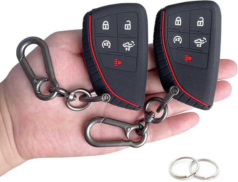 Key Fob Cover for 2026-2022 Chevy Silverado GMC Sierra 1500 2500HD 3500HD
