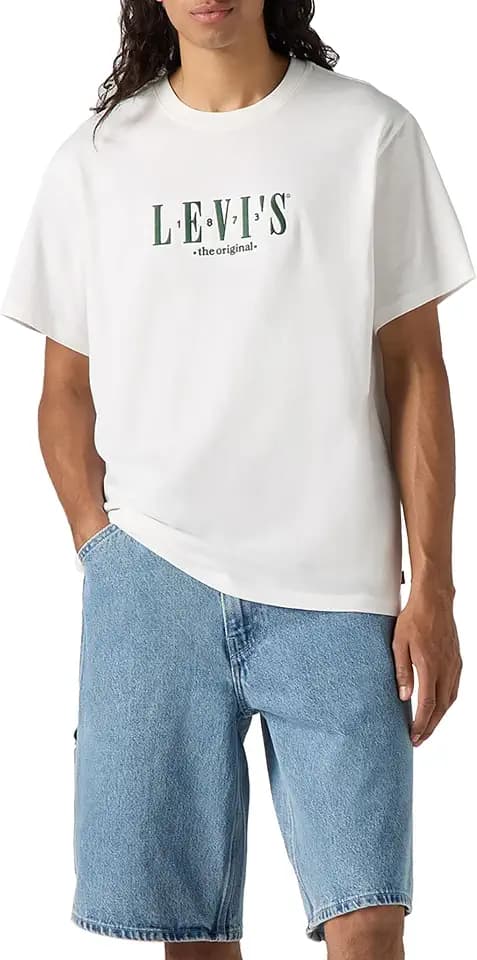 Levi's Herren Ss Relaxed Fit Tee T-Shirt, Poster Logo