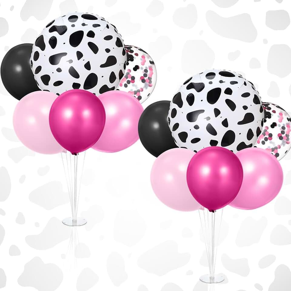 2 Sets Cowgirl Balloon Table Centerpiece Birthday Party Decoration